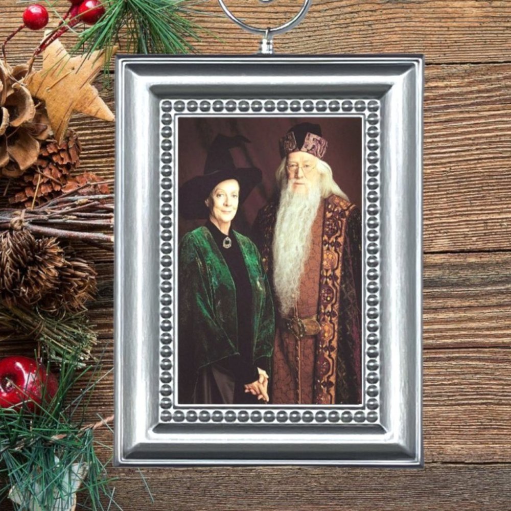 Harry Potter Professor Minerva McGonagall & Albus Dumbledore Christmas Ornament